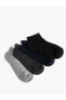 Basic Patik Çorap Seti 4'lü Çok Renkli