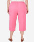 ფოტო #2 პროდუქტის Plus Size Paradise Island Twill Capri Pants