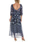 Фото #2 товара Платье женское Taylor Smocked Midi синий 2