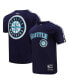 ფოტო #1 პროდუქტის Men's Navy, Seattle Mariners Taping T-shirt