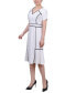 Women's Short Sleeve Piped Detail Dress