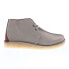 Clarks Trek Hi 50 26169535 Mens Gray Suede Lace Up Chukkas Boots