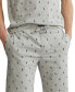 ფოტო #2 პროდუქტის Men's Cotton Logo Pajama Shorts