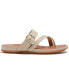 Фото #2 товара Women's Gracie Buckle Leather Strappy Toe-Post Sandals
