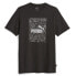 Фото #1 товара Puma Graphics Reflective Crew Neck Short Sleeve T-Shirt Mens Black Casual Tops 6