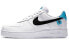 Фото #2 товара Nike Air Force 1 Low 07 低帮 板鞋 男款 白蓝黑 / Кроссовки Nike Air Force CK7648-100