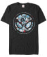 Men's Spiderman Floral Short Sleeve Crew T-shirt