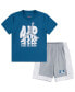 ფოტო #1 პროდუქტის Little Boys Galaxy Tee and Shorts Set