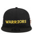 Фото #2 товара Men's Black Golden State Warriors Post-Up Pin Mesh 9FIFTY Snapback Hat