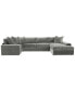 Фото #3 товара Michola 155" 3-Pc. Fabric Sectional with Chaise, Created for Macy's