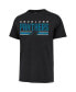 Men's '47 Black Carolina Panthers Team Stripe T-shirt