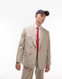 Фото #5 товара Topman modern fit shawl collar wrap suit jacket in stone