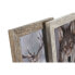Фото #3 товара Фото рамка Home ESPRIT Белый Натуральный Стеклянный полистирол Скандинавский 24,6 x 2 x 29,6 cm (2 штук)