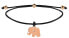 Фото #1 товара Drawstring Black / Bronze Elephant Bracelet