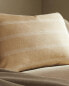 Фото #1 товара Striped linen cushion cover