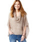 Фото #1 товара Inc International Concepts Women's Cowl neck Poncho Sweater Neutral Size LXL