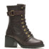 Фото #3 товара Harley-Davidson Marinda 9" Lace D84763 Womens Brown Leather Motorcycle Boots