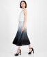 Women's Ombré Pleated Midi Dress