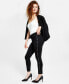 Фото #3 товара Petite Side-Studded Stretch Leggings, Created for Macy's