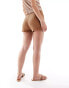 Фото #4 товара Mango mini knitted co-ord shorts in brown