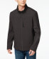 Фото #1 товара Calvin Klein Men's Soft Shell 4-way Stretch Jacket Alloy Grey S