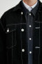 Kot Ceket Düğmeli Cepli Dikiş Detaylı Gömlek Yaka
