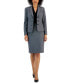 ფოტო #1 პროდუქტის Women's Notch-Collar Pencil Skirt Suit