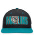 Фото #3 товара Men's Black Florida Marlins Cooperstown Collection Pro Snapback Hat