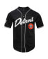 Фото #3 товара Men's Black Detroit Pistons 2023/24 City Edition Mesh Baseball Jersey