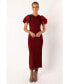 ფოტო #1 პროდუქტის Cally Ruffle Sleeve Maxi Dress