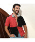 Фото #7 товара Men's Crimson Red & Jet Black Maxi Checkers Shirt