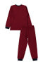 Erkek Çocuk Pijama Takımı 10-13 Yaş Bordo