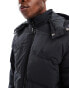 Фото #2 товара Levi's Rockridge crinkle nylon short hooded down puffer jacket in black