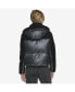 ფოტო #3 პროდუქტის Vega Mixed Media Women's velvet and lacquer short down coat