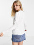 Фото #4 товара Polo Ralph Lauren long sleeve top in white