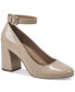 ფოტო #1 პროდუქტის Women's Valentinaa Memory Foam Ankle Strap Block Heel Pumps, Created for Macy's