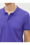 Erkek Mor Polo Yaka T-Shirt 1YAM12133LK