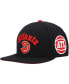 Фото #2 товара Бейсболка Pro Standard мужская чёрная Atlanta Hawks Old English Snapback Hat