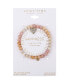 Фото #2 товара Multi Color Beaded and Cubic Zirconia Heart Stretch Bracelet