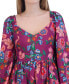 ფოტო #4 პროდუქტის Women's Blouson-Sleeve Flounce-Hem Dress