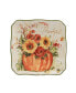 Harvest Morning Canape Plates Set, 4 Pieces