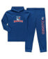 Фото #1 товара Пижама Concepts Sport мужская синяя New York Rangers Big and Tall с капюшоном и брюками для сна