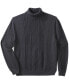 Big & Tall by KingSize Shoreman's Cable Knit Turtleneck Sweater