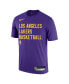 Фото #3 товара Men's Purple Los Angeles Lakers 2023/24 Sideline Legend Performance Practice T-shirt