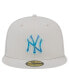 ფოტო #4 პროდუქტის Men's Khaki New York Yankees Stone Mist 59FIFTY Fitted Hat