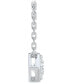 ფოტო #6 პროდუქტის Diamond Honeycomb Solitaire Pendant Necklace (1/2 ct. t.w.) in 14k White or Yellow Gold, 16" + 2" extender