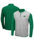 Men's Heather Gray, Kelly Green Marshall Thundering Herd Prospect Quarter-Zip Jacket