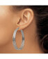 ფოტო #3 პროდუქტის Stainless Steel Polished Wire Hoop Earrings