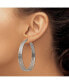 Фото #3 товара Stainless Steel Polished Wire Hoop Earrings