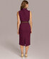 Фото #2 товара Donna Karan Women's Belted Sheath Dress